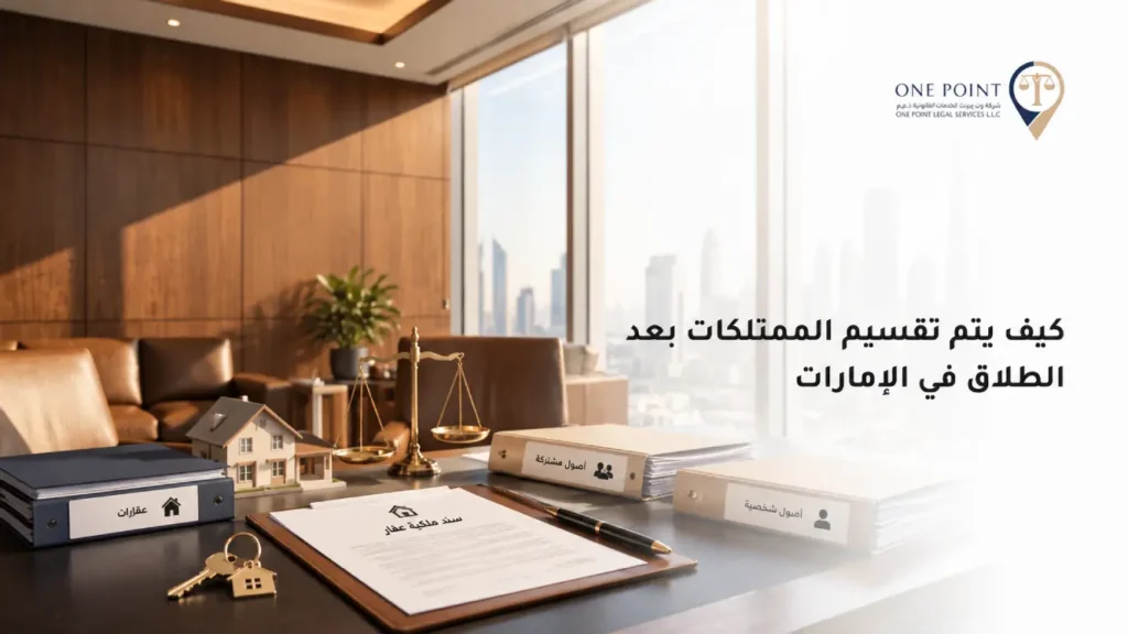 تقسيم الممتلكات بعد الطلاق