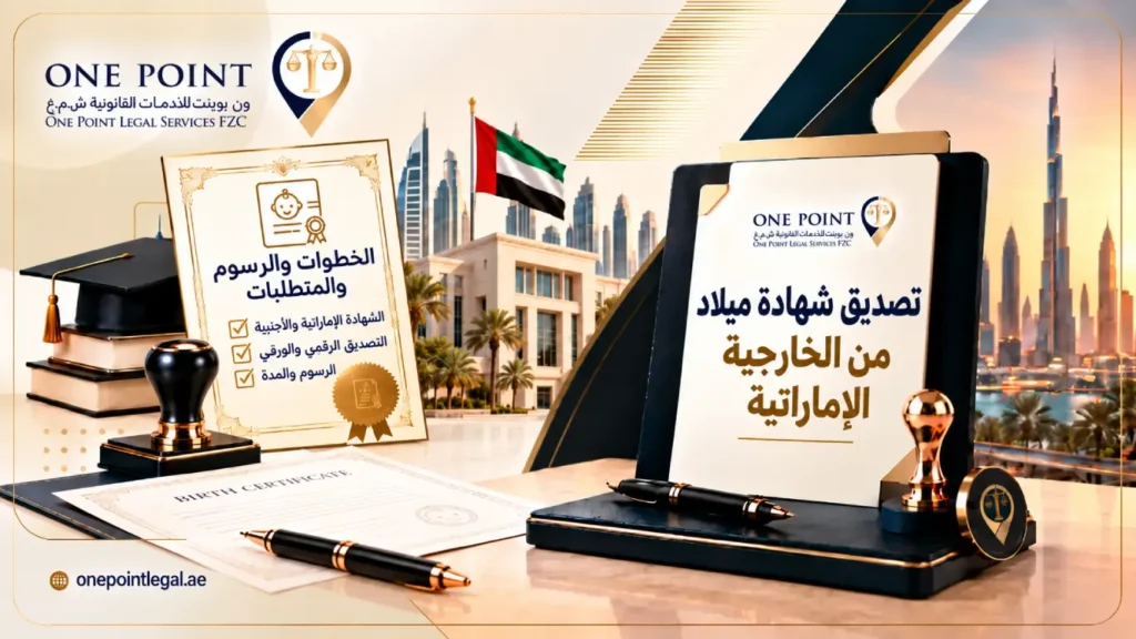 تصديق شهادة ميلاد من الخارجية الإماراتية
